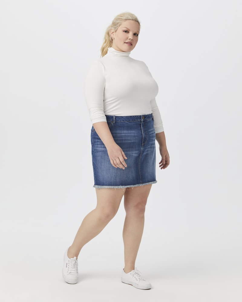 Plus size jean skirts value on sale